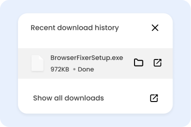 Open downloaded file