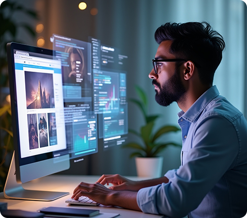 Power user browser management interface